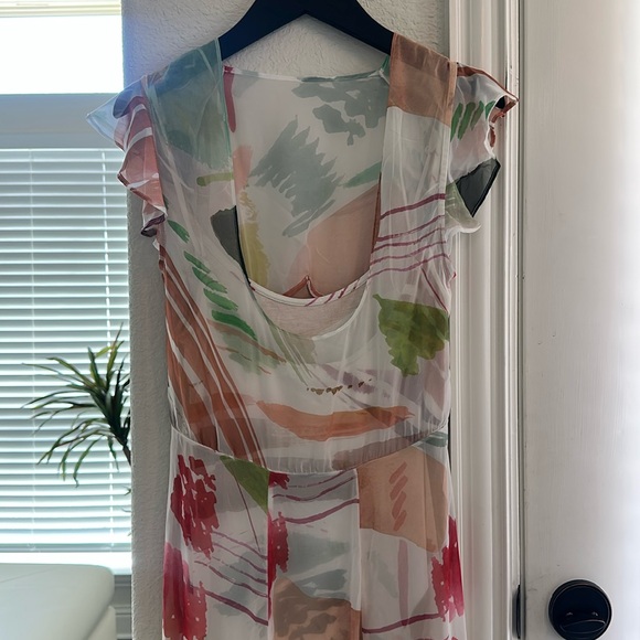 NWT Antonio Melani x M.G. Style Mal Paint Streak Maxi Dress - Picture 11 of 13